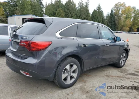 2014 Acura Mdx из США, поврежденный, VIN 5FRYD4H25EB027478